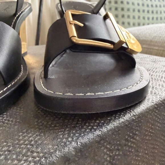 Chloé Women's Rebecca Ankle Strap Slingback Buckled High Heel Sandals - Picture 11 of 11